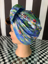 Load image into Gallery viewer, Artist water lilly  fan art head wrap