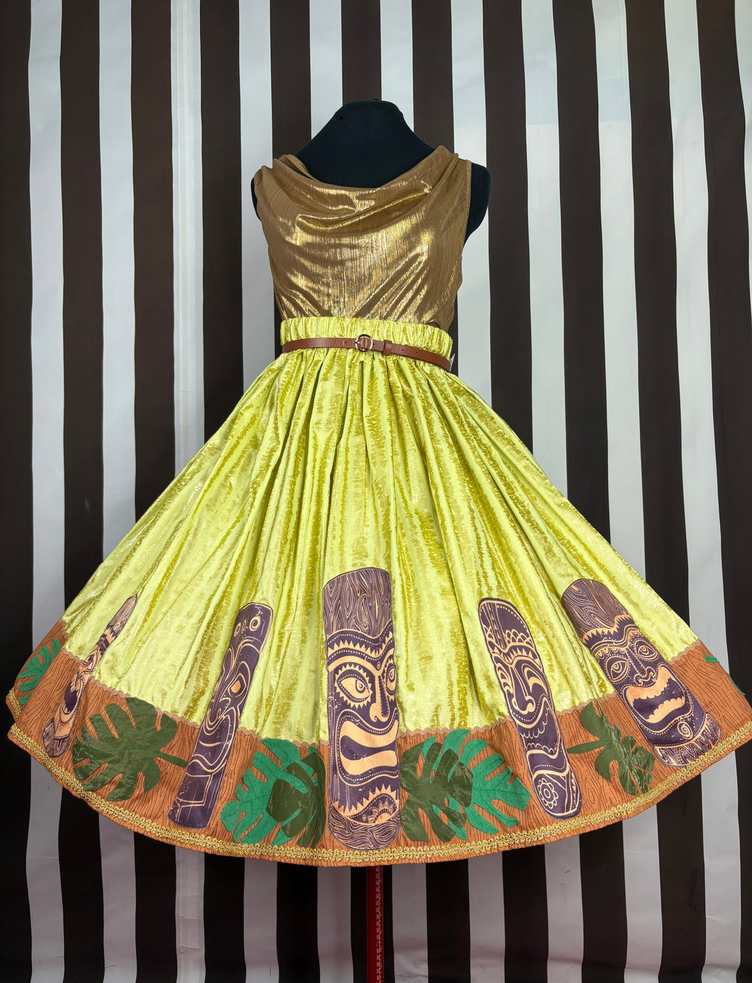 Gold Tiki skirt