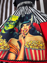 Load image into Gallery viewer, Frankie and his gal inspired fan art skirt