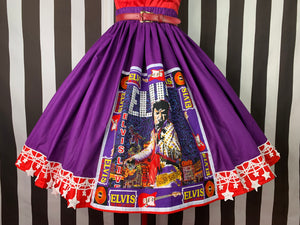 Elvis performing elaborate fan art skirt