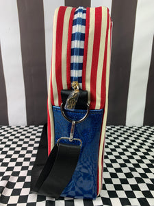 Vintage circus Tin sign crossbody bag