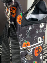 Load image into Gallery viewer, Jack and pumpkins drink bottle crossbody bag