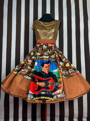 Johnny Cash inspired skirt