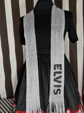 Load image into Gallery viewer, Elvis fan art metallic scarf
