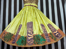 Load image into Gallery viewer, Gold Tiki skirt