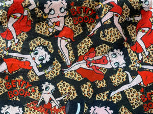 Betty boop leopard print dance shoe bag regular