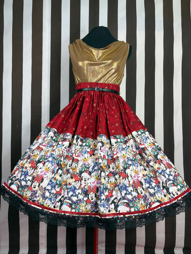 Disney inspired Christmas fan art skirt
