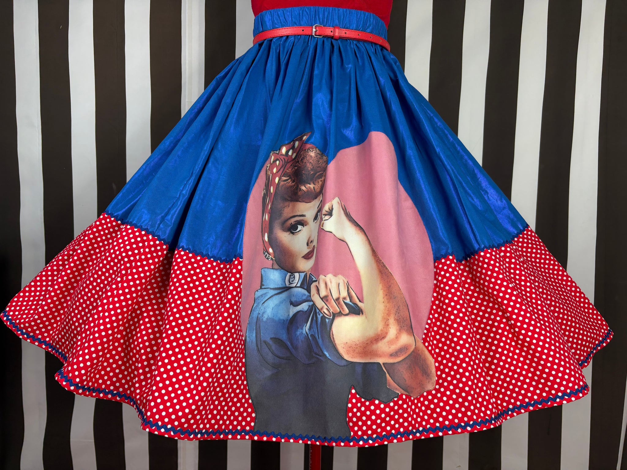 i love lucy blue polka dot dress Polka Dot Collection Acrylic Magnet
