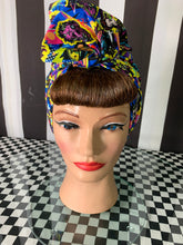 Load image into Gallery viewer, Cartoon zombie 80s colours head wrap