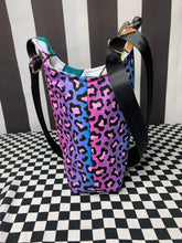 Load image into Gallery viewer, Bright leopard print drink bottle crossbody bag
