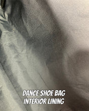 Load image into Gallery viewer, Cherries and cherry blossom print dance shoe bag regular