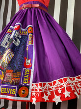 Load image into Gallery viewer, Elvis performing elaborate fan art skirt