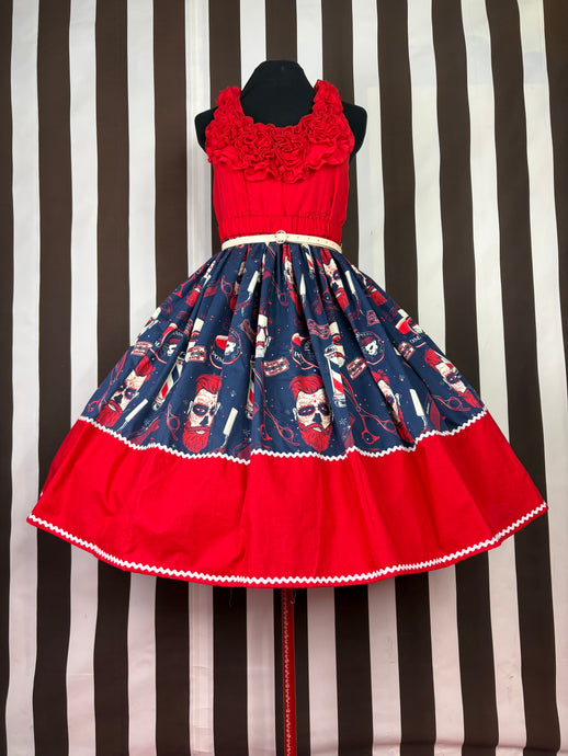 Rockabilly barber shop skirt