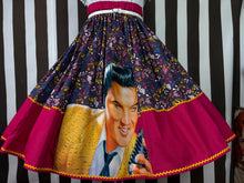 Load image into Gallery viewer, Elvis fan art music hot pink skirt