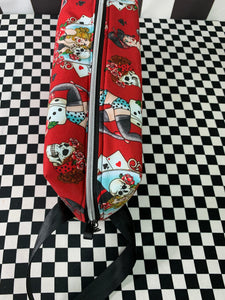 Rockabilly print dance shoe bag regular