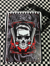 Load image into Gallery viewer, Skull barber Tin sign crossbody bag