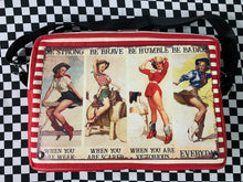 Load image into Gallery viewer, Inspirational cow gals Tin sign crossbody bag