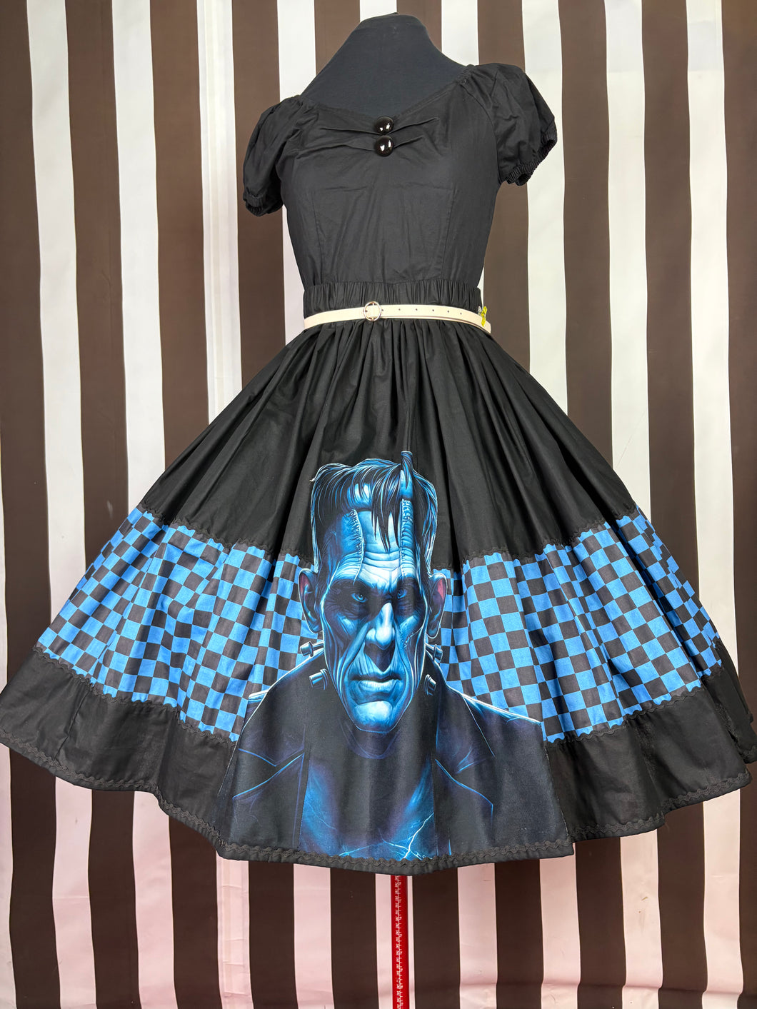 Blue Checkered Frankenstein skirt