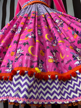 Load image into Gallery viewer, Minnie fan art Halloween trick or treat skirt