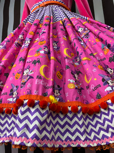 Minnie fan art Halloween trick or treat skirt