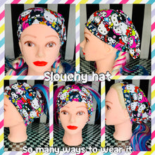 Load image into Gallery viewer, Rainbow unicorns slouchy hat