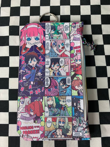 Anime comic fan art card and phone wallet