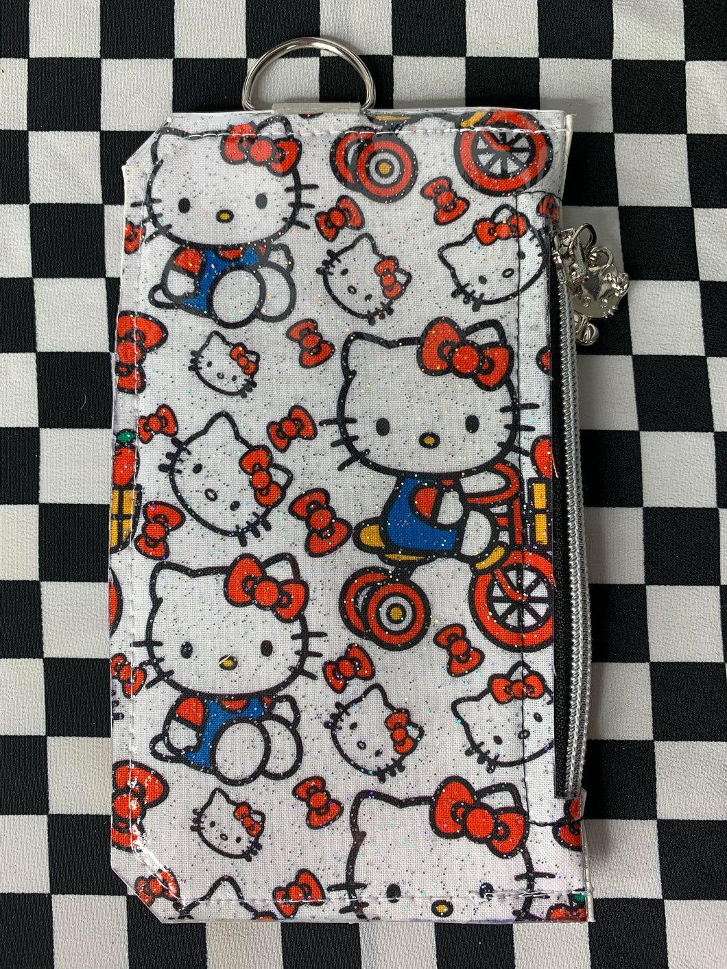 Hello Kitty fan art card and phone wallet