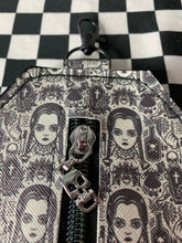 Load image into Gallery viewer, Wednesday fan art coffin card ID purse