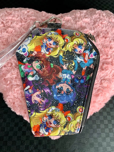 Sailor moon chibi fan art wristlet bag