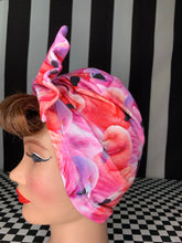 Load image into Gallery viewer, Fabulous flamingos head wrap