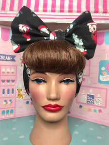 Kewpie doll Monsters Christmas head wrap