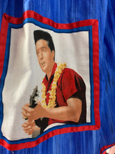Load image into Gallery viewer, Elvis in Hawaii fan art blue skirt