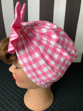 Load image into Gallery viewer, Pink gingham head wrap