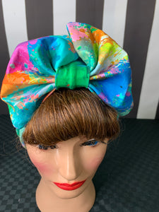 paint splatter head wrap