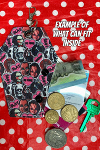 Comic beetle juice fan art mini coffin purse