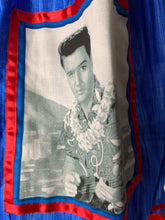 Load image into Gallery viewer, Elvis in Hawaii fan art blue skirt