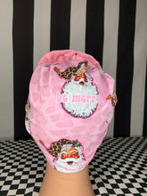 Load image into Gallery viewer, Christmas Pink leopard print Santa head wrap