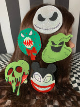 Load image into Gallery viewer, Hair clip Oogie Boogie fan art