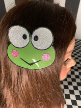 Load image into Gallery viewer, Hair clip Keroppi fan art
