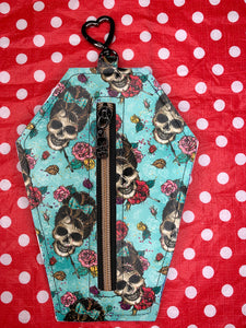 Skull Audrey fan art coffin card ID purse