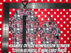 Coloured poisoned apples fan art coffin card ID purse