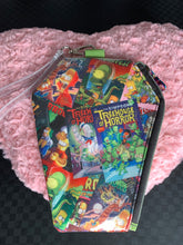 Load image into Gallery viewer, Simpsons horror movie poster fan art wristlet bag