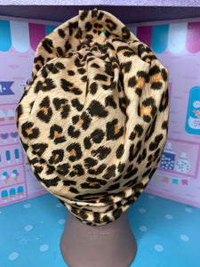 Leopard print head wrap