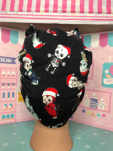 Kewpie doll Monsters Christmas head wrap