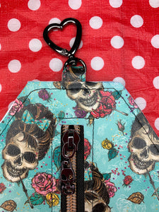 Skull Audrey fan art coffin card ID purse